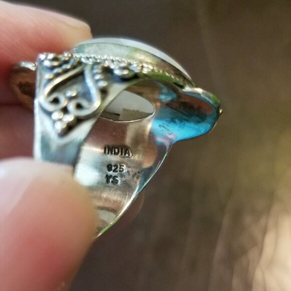 NWOT Silver 925  moonstone ring - Picture 5 of 12